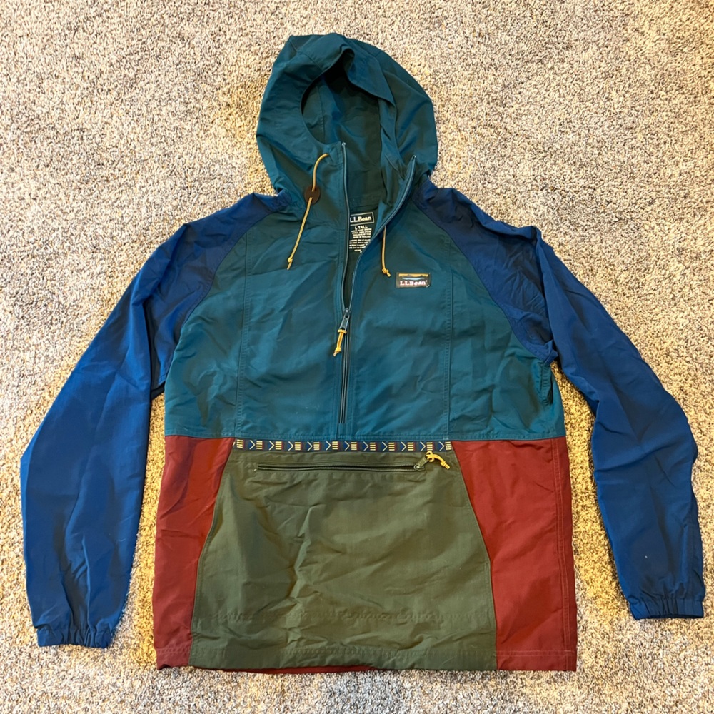 Men's Large Tall - LLBean Mountain Classic Anorak, Multi-Color